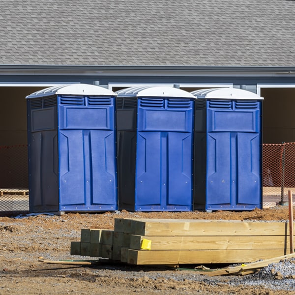 what is the expected delivery and pickup timeframe for the porta potties in Palco